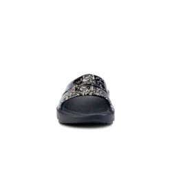 'OOFOS' Women's OOahh Slide Limited Edition - Black / Champagne Pop -Oofos 1103BKCHMPGNE shot3 1024x1024@2x