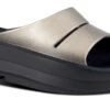 OOfos Women's OOmega OOahh Luxe Sandal - Latte