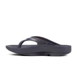 'OOFOS' Women's OOlala Luxe Thong - Glitter Black 11 'OOFOS' Women's OOlala Luxe Thong - Glitter Black -Oofos 1401BLKGlitter shot4 1024x1024@2x