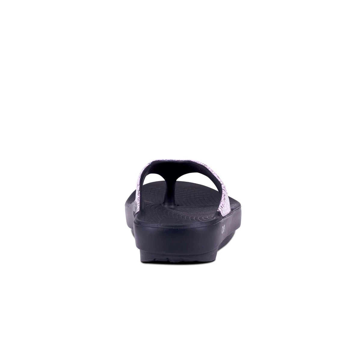 'OOFOS' Women OOlala Luxe Thong - Black / Pink Bandana 5 'OOFOS' Women OOlala Luxe Thong - Black / Pink Bandana - Image 5