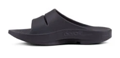 OOfos Men's OOahh Sport Slide Sandal - Black Matte -Oofos 1500MATBLK shot4