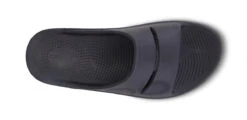 OOfos Men's OOahh Sport Slide Sandal - Black Matte -Oofos 1500MATBLK shot6