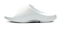 OOfos Men's OOahh Sport Flex Sandal - White -Oofos 1550WHITE shot4