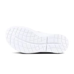 'OOFOS' Women's OOmg Fibre Low Slip On - White / Black -Oofos 5070WHTBLK 7 1024x1024@2x