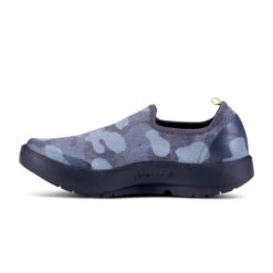 'OOFOS' Women's OOmg EeZee Low Shoe - Black / Grey Camo -Oofos 5072BKGYCMO shot4 1024x1024@2x