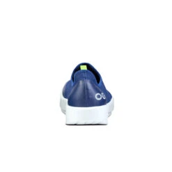 'OOFOS' Women's OOmg EeZee Low Shoe - White / Navy -Oofos 5072WHTNVY shot5 1024x1024@2x