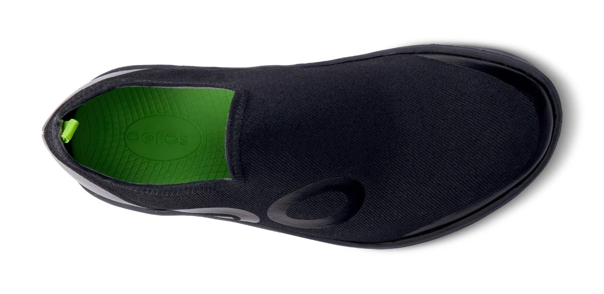 OOfos Men's OOmg EeZee Low Shoe - Black 6 OOfos Men's OOmg EeZee Low Shoe - Black - Image 6