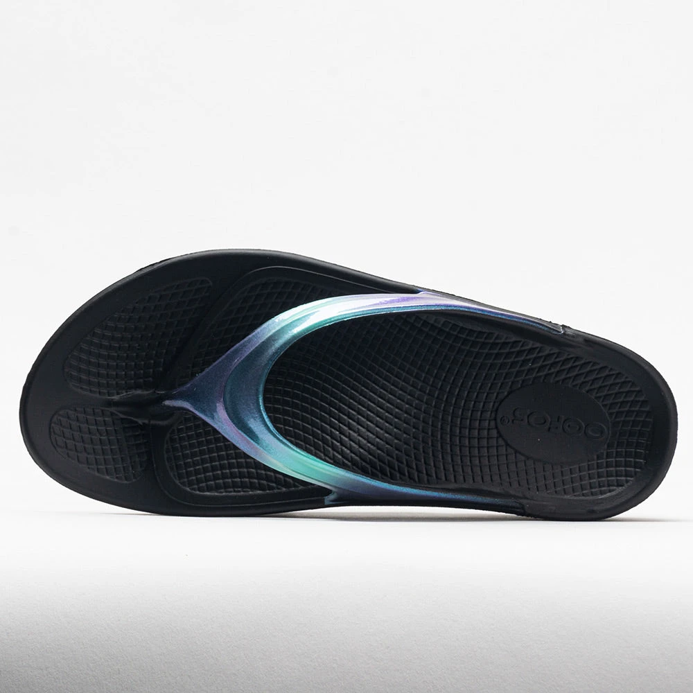 OOFOS OOlala Luxe Women's Black/Atlantis 2 OOFOS OOlala Luxe Women's Black/Atlantis - Image 2