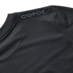 OOfos Women's COOl Down T Shirt - Dark Gray Heather -Oofos 8000DKGRYHEA Shot04