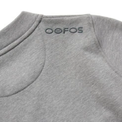 OOfos Women's COOl Down ¼ Zip - Gray Heather -Oofos 8200DKGRYHEA Shot04