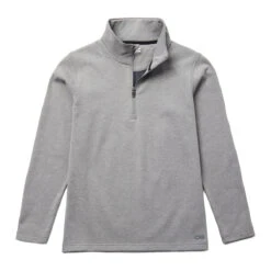 OOfos Men's COOl Down ¼ Zip - Gray Heather