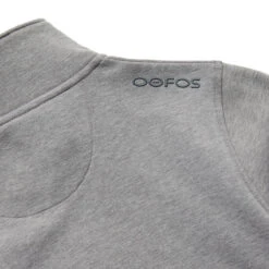 OOfos Men's COOl Down ¼ Zip - Gray Heather -Oofos 9200DKGRYHEA Shot04