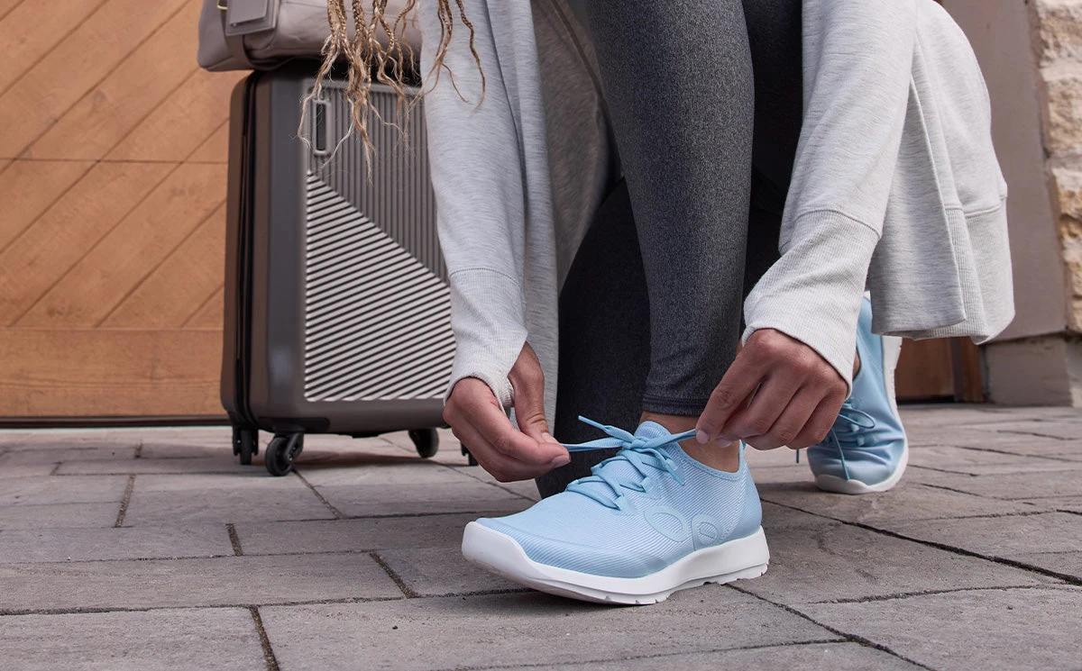 OOfos Women's OOmg Sport LS Low Shoe - Carolina Blue 5 OOfos Women's OOmg Sport LS Low Shoe - Carolina Blue - Image 5