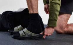 OOfos Men's OOahh Sport Slide Sandal - Tactical Green -Oofos MicrosoftTeams image 100