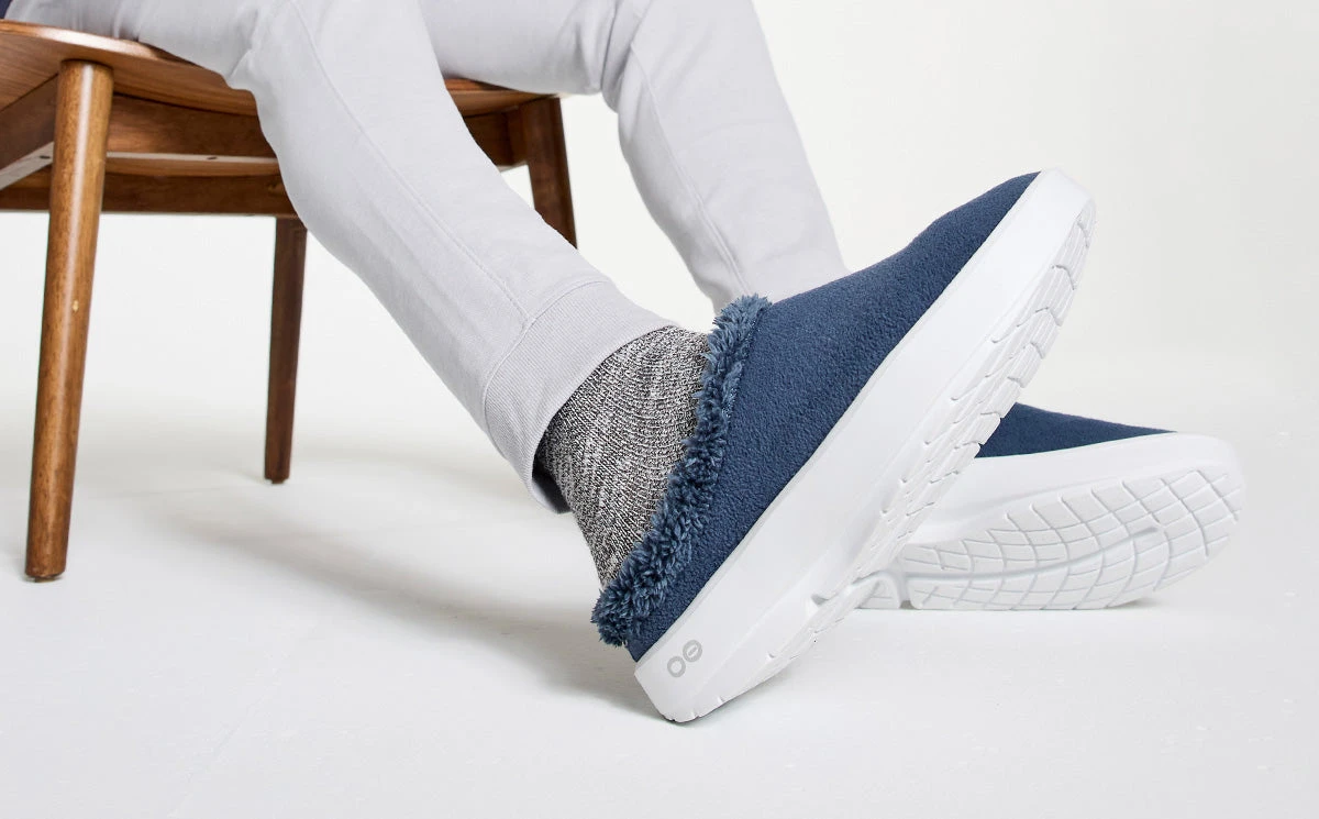 OOfos Men's OOcoozie Mule - Moroccan Blue 5 OOfos Men's OOcoozie Mule - Moroccan Blue - Image 5