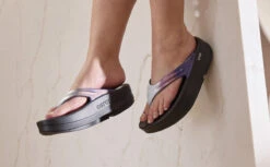 OOfos Women's OOmega OOlala Luxe Sandal - Calypso -Oofos MicrosoftTeams image 46