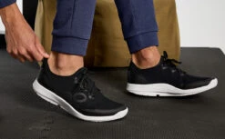 OOfos Women's OOmg Sport LS Low Shoe - White Black -Oofos Womens Blk1