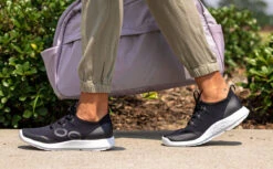 OOfos Women's OOmg Sport LS Low Shoe - White Black -Oofos Womens Blk2