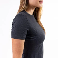 OOfos Women's COOl Down T Shirt - Dark Gray Heather -Oofos Womens DarkT2 1